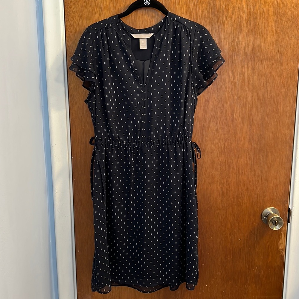H&M navy blue dress